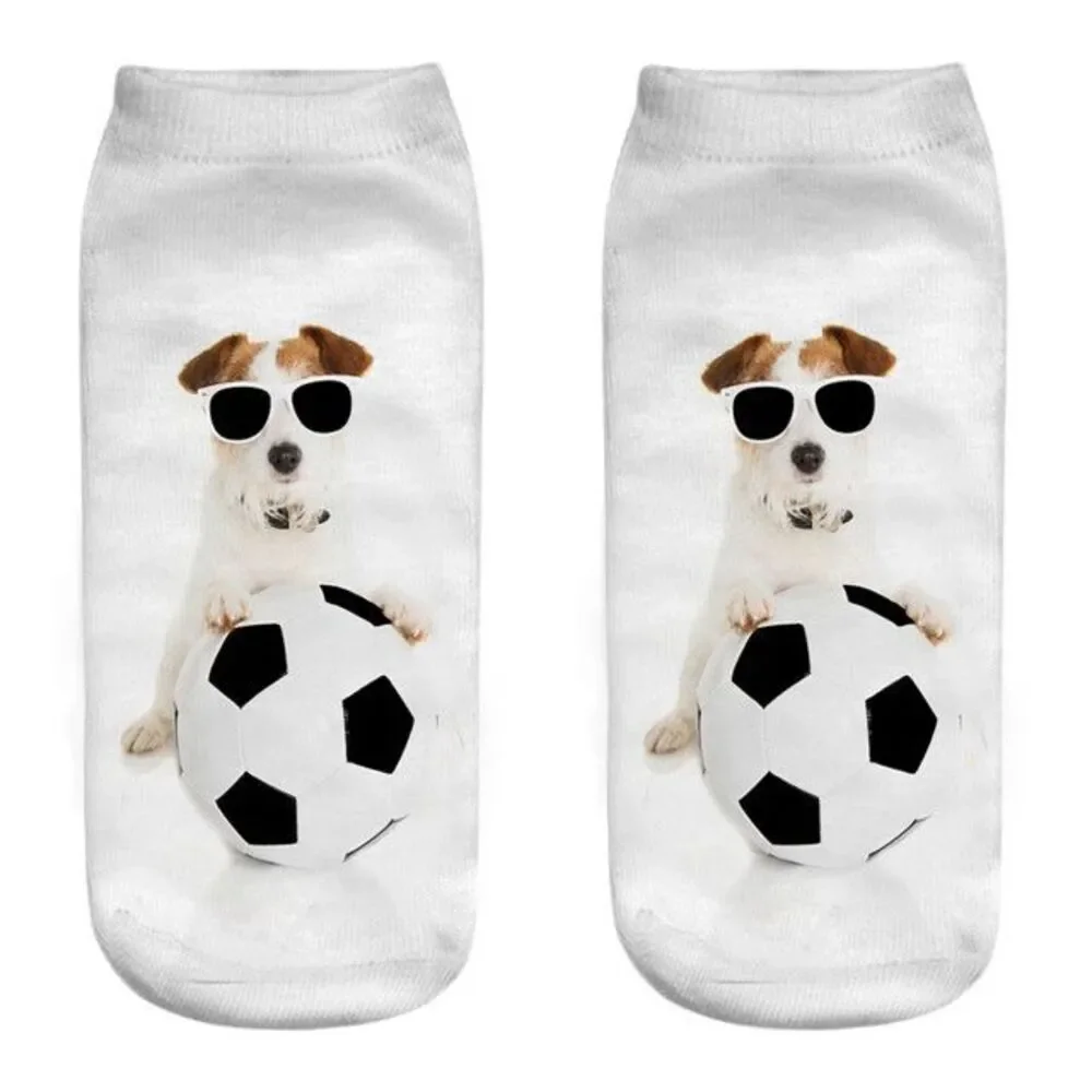 Girl Teen Socks Dog Sunglasses Soccer Ball Whimsical Read Size New Free Shipping